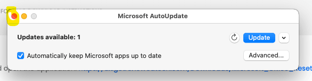 Close AutoUpdate